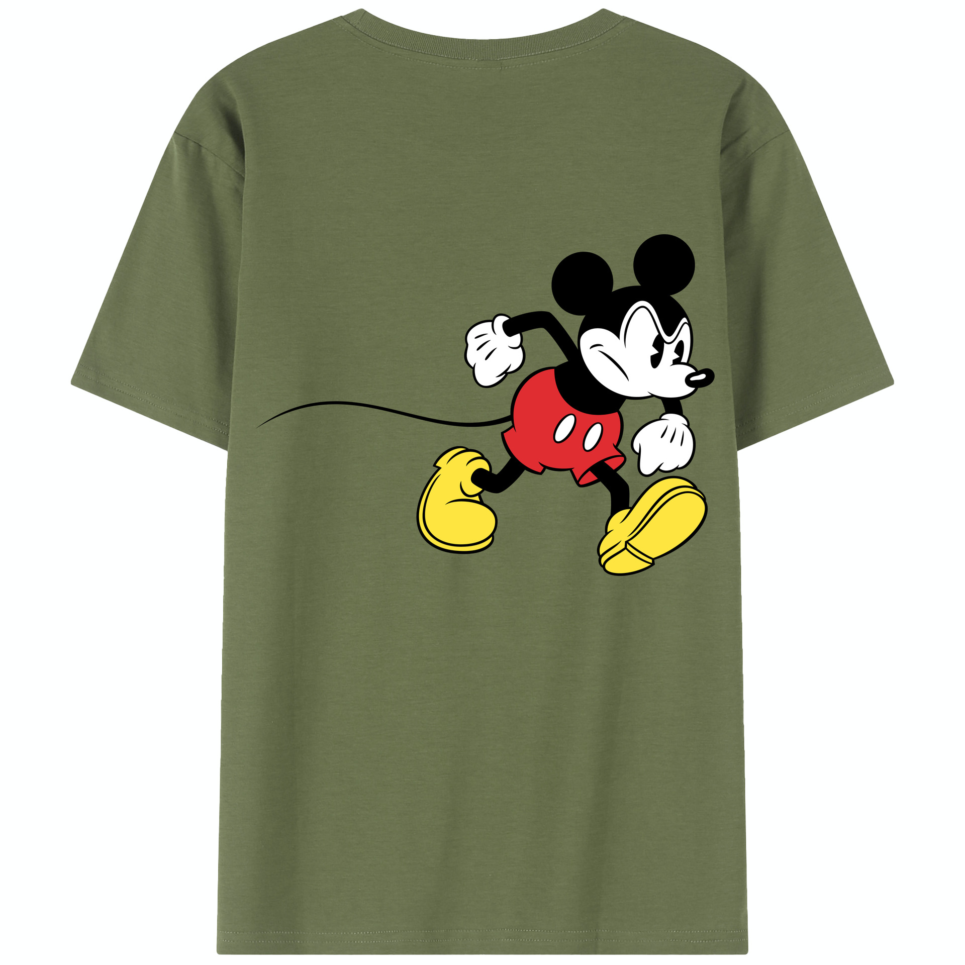 （画像用） ミッキーマウス Mickey Mouse 綿100％半袖Tシャツ（背面プリント）